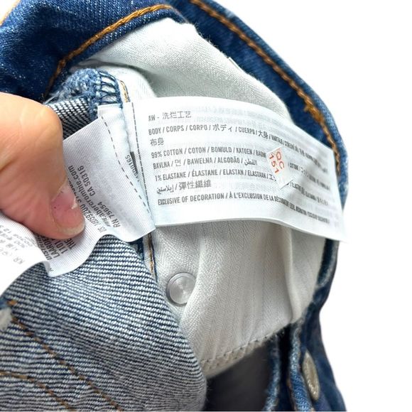 Abercrombie & Fitch Jean Shorts The Cutoff Short High Rise Demin‎ NWT Size 33 - Picture 7 of 10